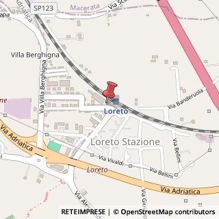 Mappa Piazza Malchiodi, 25, 60025 Loreto, Ancona (Marche)