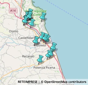 Mappa Via Rampolla Don Enzo, 60025 Loreto AN, Italia (7.035)