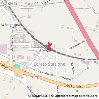 Mappa Piazza Gaetano Malchiodi, 59, 60025 Loreto, Ancona (Marche)