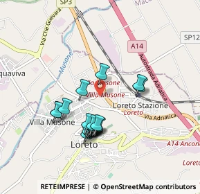 Mappa Via Giovanni Pascoli, 60025 Loreto AN, Italia (0.817)