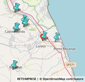 Mappa Via Giovanni Pascoli, 60025 Loreto AN, Italia (5.25091)