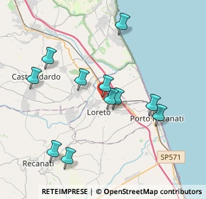 Mappa Via Giovanni Pascoli, 60025 Loreto AN, Italia (3.76273)