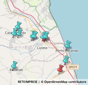 Mappa Via Giovanni Pascoli, 60025 Loreto AN, Italia (4.08545)
