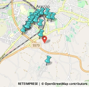 Mappa Via Andrea della Robbia, 52100 Arezzo AR, Italia (1.0095)