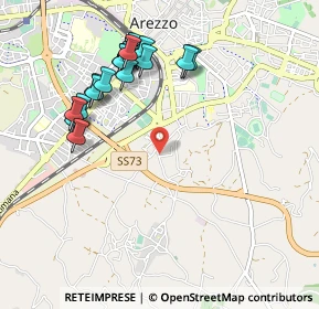 Mappa Via Andrea della Robbia, 52100 Arezzo AR, Italia (1.0745)