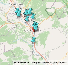 Mappa Via Renato Fucini, 06012 Città di Castello PG, Italia (5.95067)