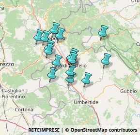 Mappa Via Renato Fucini, 06012 Città di Castello PG, Italia (10.55375)