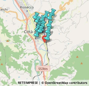 Mappa Via Renato Fucini, 06012 Città di Castello PG, Italia (1.2845)