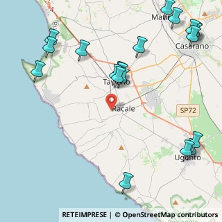 Mappa Via degli Oleandri, 73055 Racale LE, Italia (6.211)