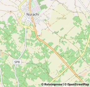Mappa Strada Statale 292, 09070 Nurachi OR, Italia (1.304)