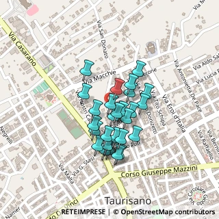 Mappa Via S. Donato, 73056 Taurisano LE, Italia (0.18966)