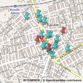 Mappa Via Cristoforo Colombo, 73055 Racale LE, Italia (0.211)