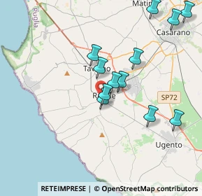 Mappa 73055 Racale LE, Italia (4.0225)