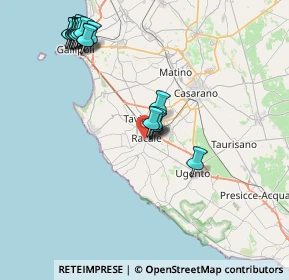 Mappa 73055 Racale LE, Italia (9.9235)