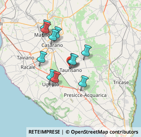 Mappa Via Silvio Pellico, 73056 Taurisano LE, Italia (5.93273)