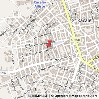 Mappa Via Asiago, 2, 73055 Racale, Lecce (Puglia)