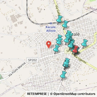 Mappa Via Piave, 73055 Racale LE, Italia (0.5435)