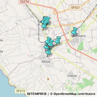 Mappa Via Felice Basurto, 73055 Racale LE, Italia (1.42091)