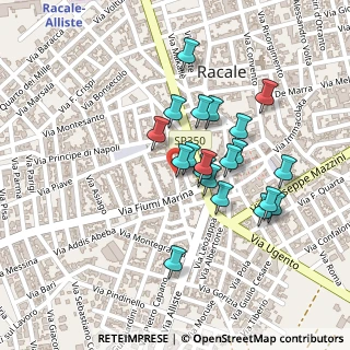 Mappa Via Felice Basurto, 73055 Racale LE, Italia (0.2065)