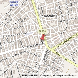 Mappa Via Marina Fiumi, 17/a, 73055 Racale, Lecce (Puglia)