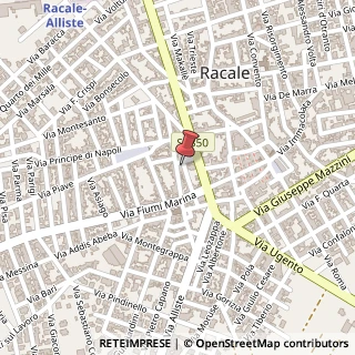 Mappa Via Felice Basurto, 32, 73055 Racale, Lecce (Puglia)