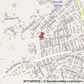 Mappa Via Isonzo, 80, 73055 Racale, Lecce (Puglia)