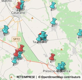 Mappa Via G. Verdi, 73056 Taurisano LE, Italia (5.5595)