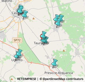 Mappa Via G. Verdi, 73056 Taurisano LE, Italia (4.62846)