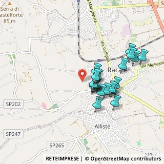 Mappa Via Ospina, 73055 Racale LE, Italia (0.8475)