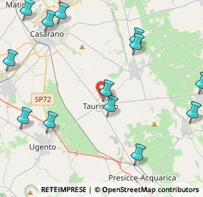 Mappa Via Flacco, 73056 Taurisano LE, Italia (5.96692)