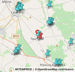 Mappa Via Flacco, 73056 Taurisano LE, Italia (5.7045)