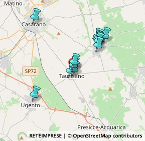 Mappa Via Flacco, 73056 Taurisano LE, Italia (3.23583)
