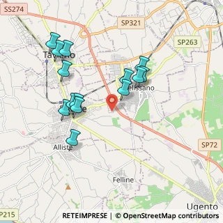 Mappa Lotto 25 Z.I, 73055 Racale LE, Italia (1.99214)