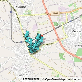 Mappa Via Mantova, 73055 Racale LE, Italia (0.687)