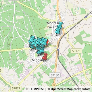 Mappa Via Cappelle, 73035 Miggiano LE, Italia (0.628)
