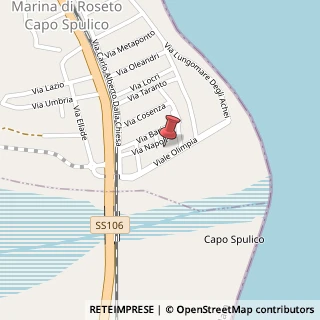 Mappa Viale Olimpia, 1, 87070 Roseto Capo Spulico, Cosenza (Calabria)