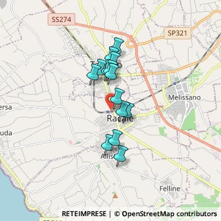 Mappa Via Grazia Deledda, 73055 Racale LE, Italia (1.38714)