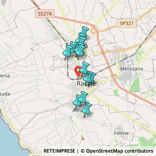 Mappa Via Cotrada Centra, 73055 Racale LE, Italia (1.395)