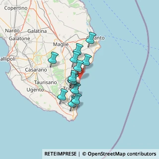 Mappa Via Cristoforo Colombo, 73032 Andrano LE, Italia (9.63)
