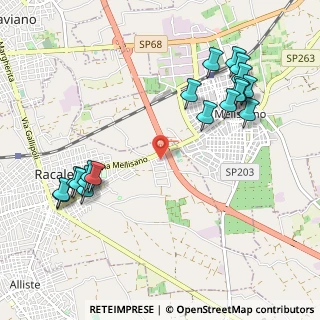 Mappa Piazza Primiceli, 73055 Racale LE, Italia (1.3175)
