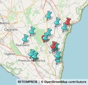 Mappa SP374, 73035 Miggiano LE, Italia (6.77813)