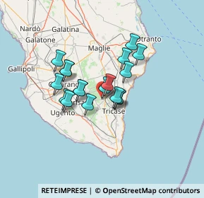 Mappa SP374, 73035 Miggiano LE, Italia (10.22056)