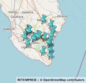 Mappa SP374, 73035 Miggiano LE, Italia (9.973)