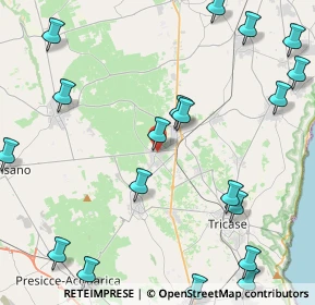 Mappa SP374, 73035 Miggiano LE, Italia (6.4055)