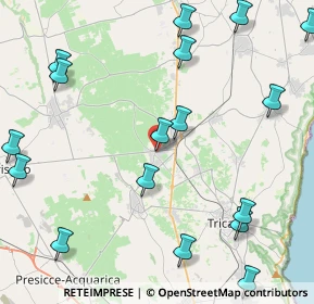 Mappa SP374, 73035 Miggiano LE, Italia (6.10176)