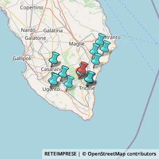 Mappa Via Napoli, 73035 Miggiano LE, Italia (9.43)