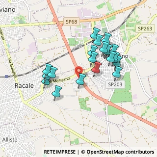 Mappa Via Enrico Mattei, 73055 Racale LE, Italia (0.92)