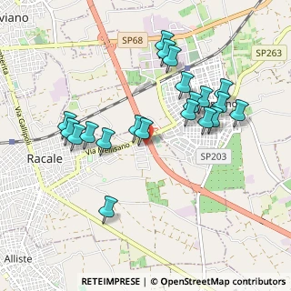 Mappa Via Enrico Mattei, 73055 Racale LE, Italia (1.026)