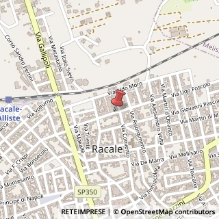 Mappa Via Ugo Foscolo, 28, 73055 Racale, Lecce (Puglia)