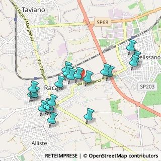 Mappa SP per Melissano, 73055 Racale LE, Italia (1.089)